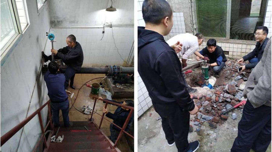 璧山区水利局插入式U8TY.COM安装现场